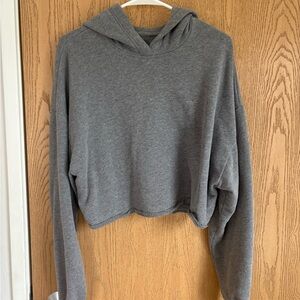 Gray Women's Hoodie Top